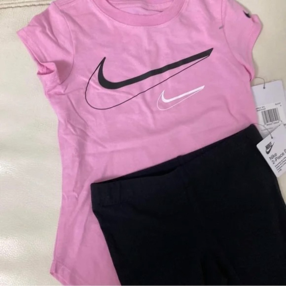 Nike cute pink leggings top pink set - Picture 3 of 6